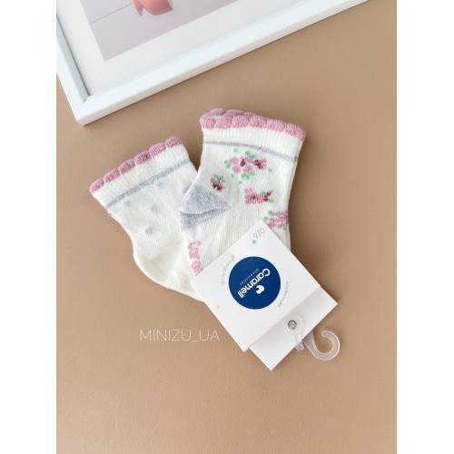 Комплект шкарпеток Caramell Flowers, лиловий
