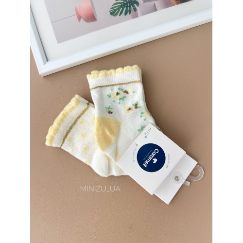 Комплект шкарпеток Caramell Flowers, жовтий