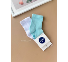 Комплект шкарпеток Caramell, бірюза+білий