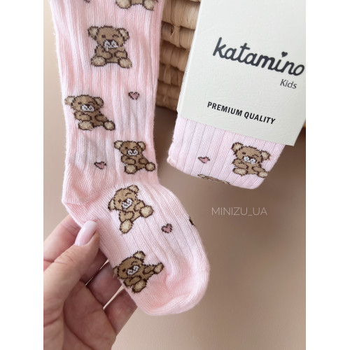 Колготи бавовняні Ведмежата PREMIUM, рожеві