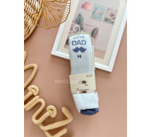 Колготи махрові I love dad, блакитні