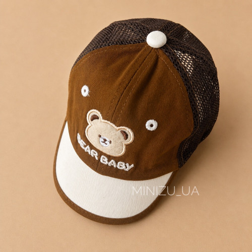 Кепка сіточка Bear, коричнева
