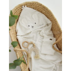 Рушник для купання + рукавичка BASIC white