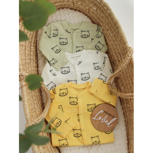 Ромпер Ведмежата білий