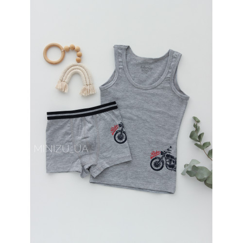 Комплект білизни Moto Grey