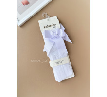 Ажурні гольфи з бантиком White