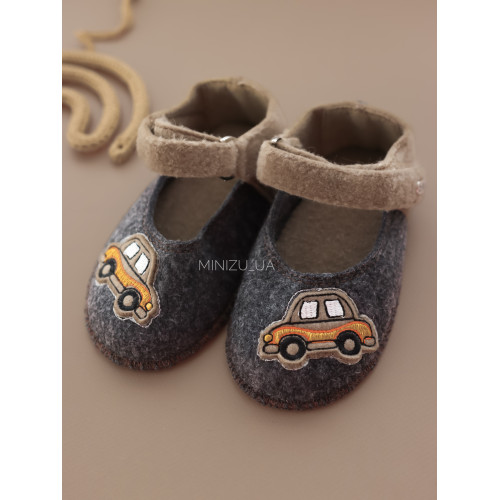 Сандаліки повстяні Brown car