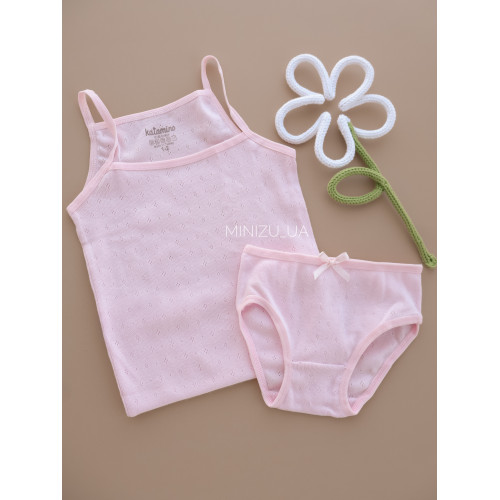 Комплект білизни з перфорацією Pink
