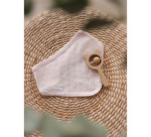 Нагрудник з перфорацією 0-6 місяців NATURAL BABY, рожевий