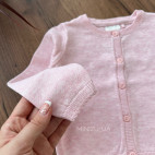 Вʼязана бавовняна кофтинка, pink