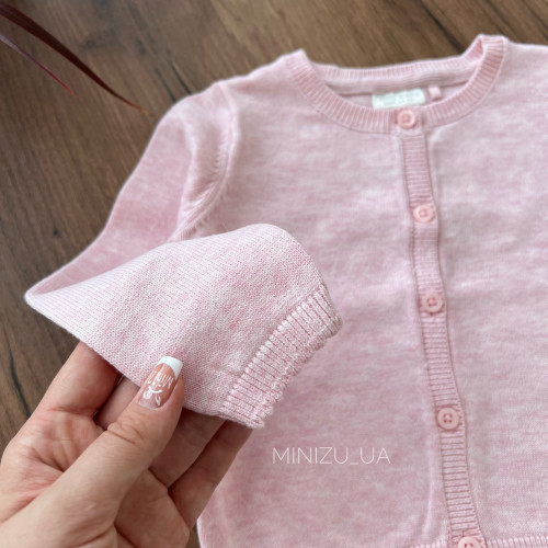 Вʼязана бавовняна кофтинка, pink